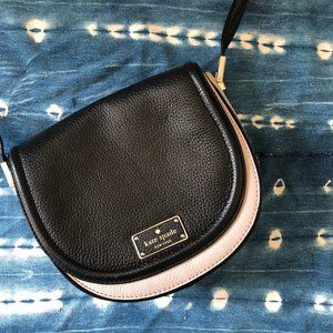 Kate Spade Saddle bag in Black & Grey